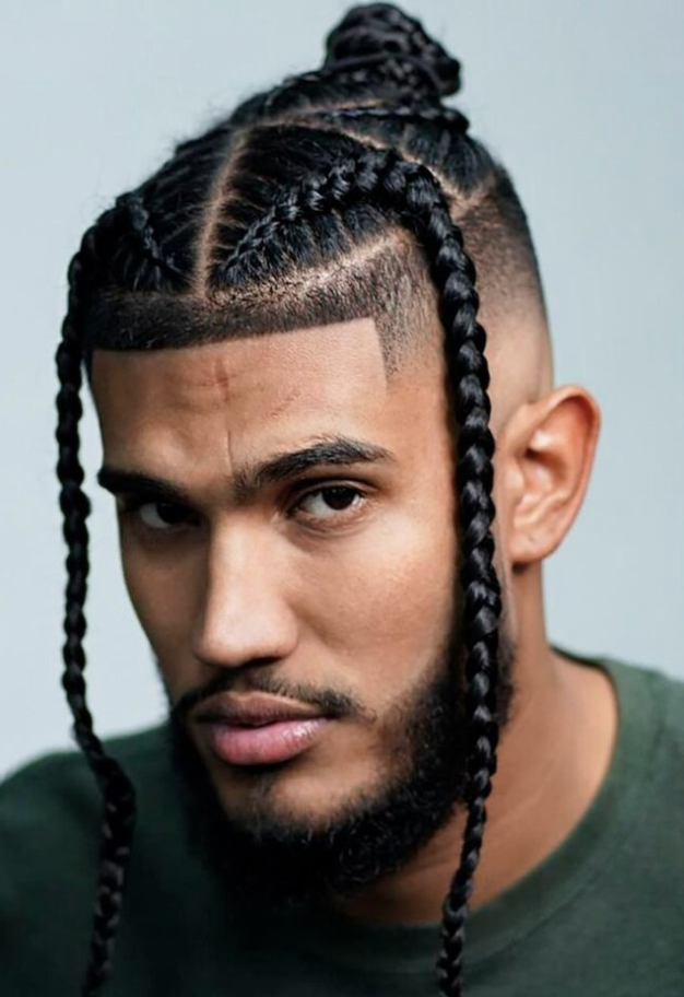 Fulani braids hairstyle for men
